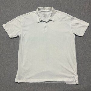 True Classic Polo Shirt Mens X-Large White Short Sleeve Casual Everyday Top